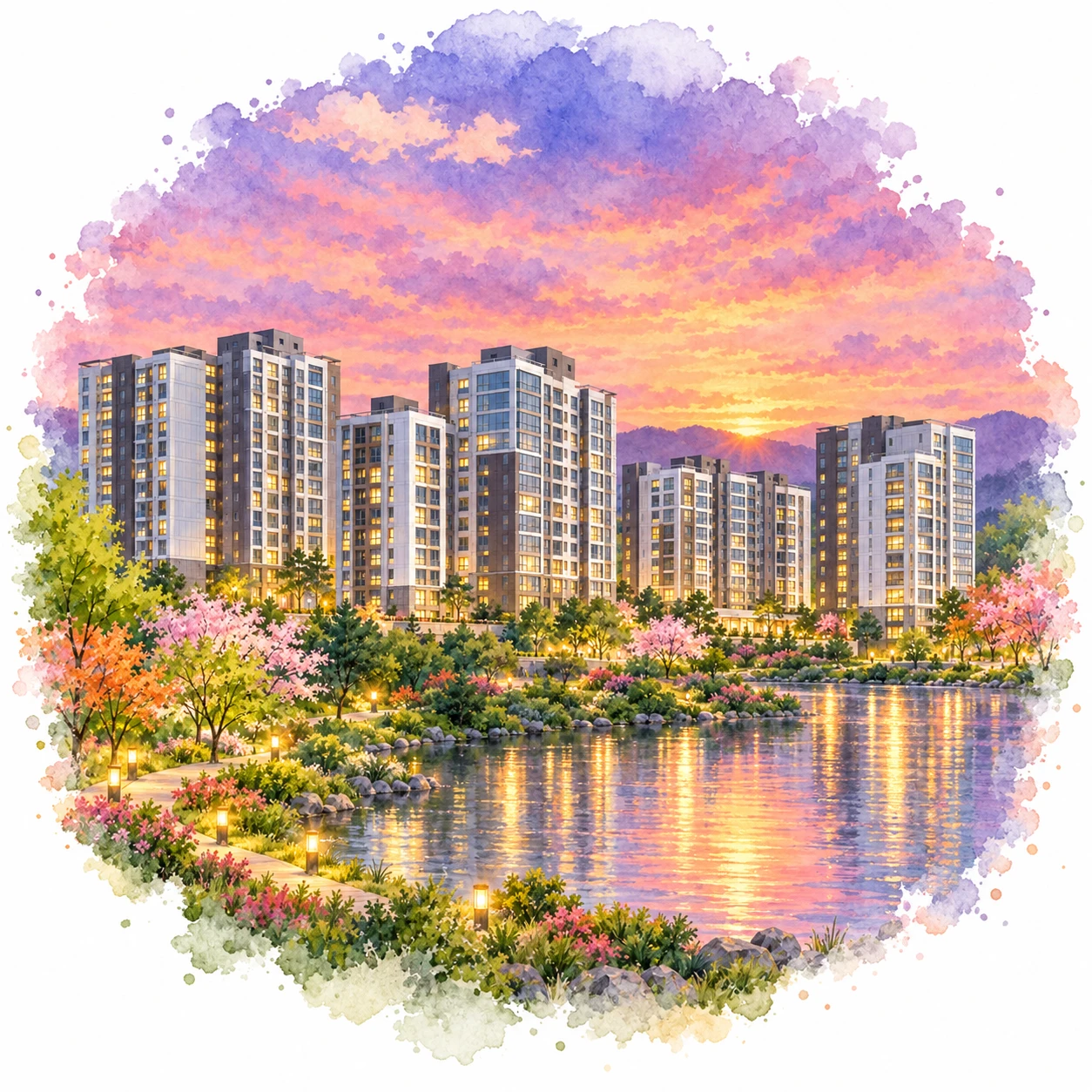 2029년 10월 — 완성된 단지